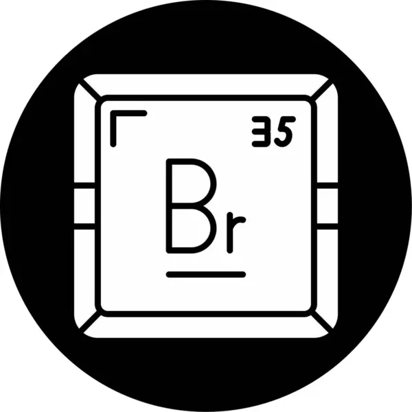 stock vector Bromine - Fundamental Chemical Element