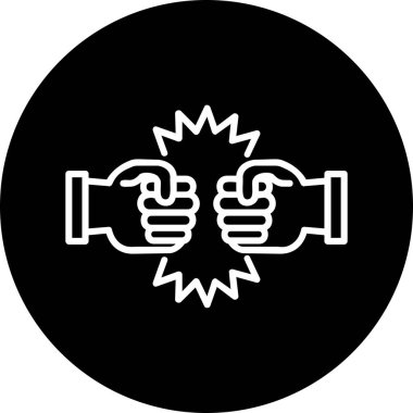 Mücadele Ağı simgesinin vektör illüstrasyonu