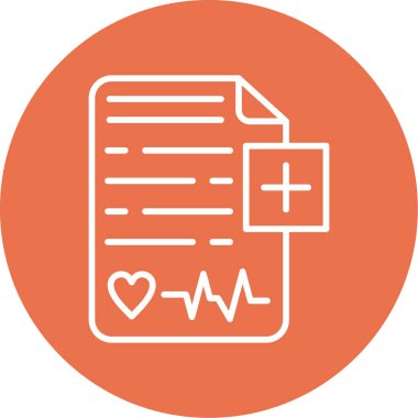 Sağlık Denetimi panosu simgesi, vektör illüstrasyonu 