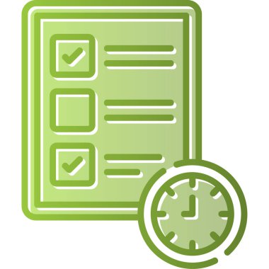 Kontrol listesi web simgesi, basit vektör illüstrasyonu