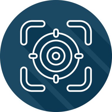 Hedef. Web simgesi basit illüstrasyon