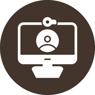 Video Arama simgesi, düz tasarım