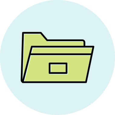 Dosya. Web simgesi basit illüstrasyon 