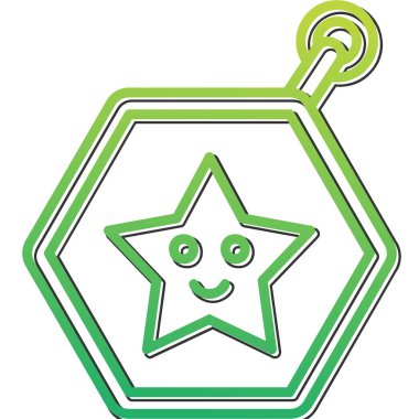 anahtar zinciri ağ simgesi, vektör illüstrasyonu