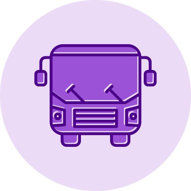 bus simgesi vektör illüstrasyonu