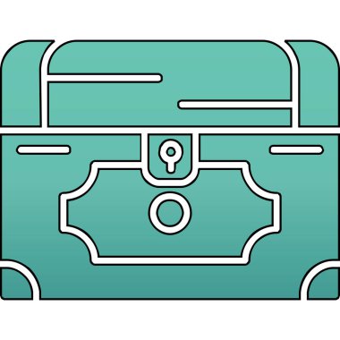 Göğüs simgesi, vektör illüstrasyonu basit tasarım