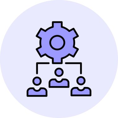 Bir grup insanın vektör çizimi, Takım Yönetimi