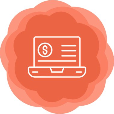 Eğilim biçimi izole edilmiş arka planda mali simge 