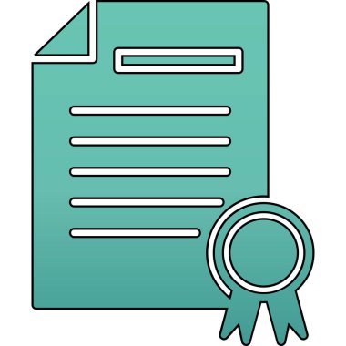 Sertifika. Web simgesi basit tasarım