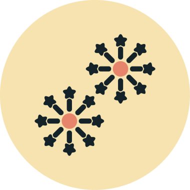 Havai fişek web simgesi, vektör illüstrasyonu 