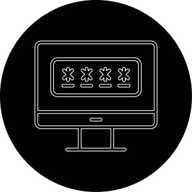 password web icon vector illustration 