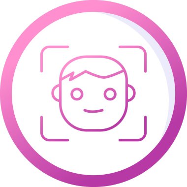 avatar erkek kullanıcı simgesi, yüz kimliği 