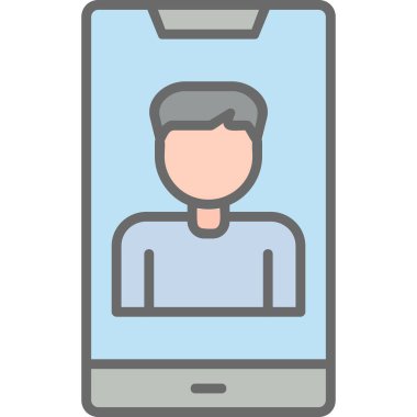 Smartphone web simgesi, vektör çizim 