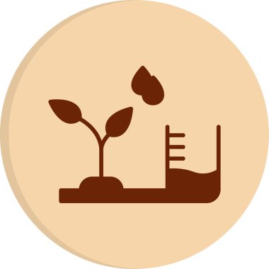 Su Seviyesi Web simgesi vektör çizimi