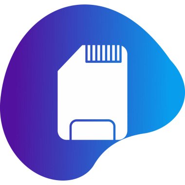 SD kart simgesi vektör illüstrasyonu