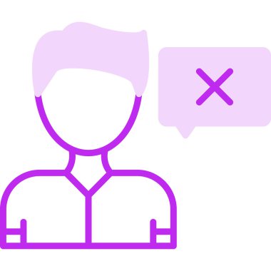 Düz simge, vektör gösterimi yanıtla 