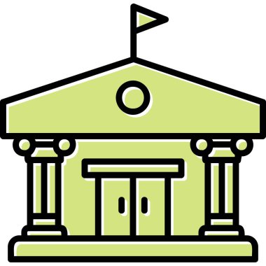 Sütun oluşturma simgesi, vektör illüstrasyonu