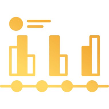 Diyagram web simgesi basit illüstrasyon 