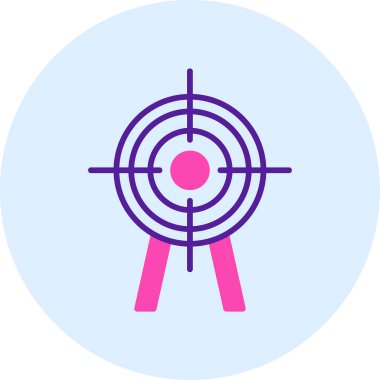 Hedef. Web simgesi basit illüstrasyon 