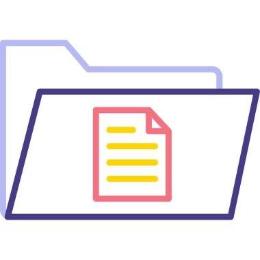 dosya dizini vektör illüstrasyonu        