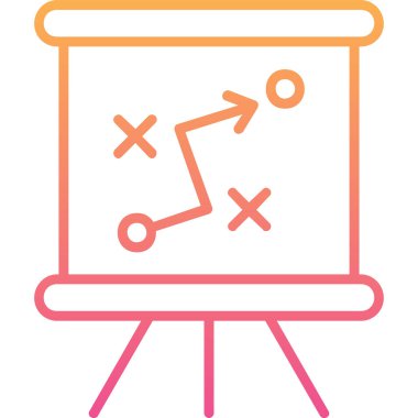 Strateji Simgesi Vektör illüstrasyonu 