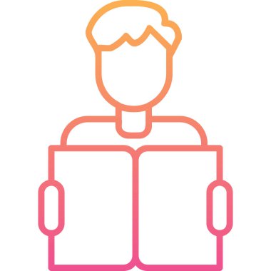 Web simgesi vektör illüstrasyonu öğreniliyor 