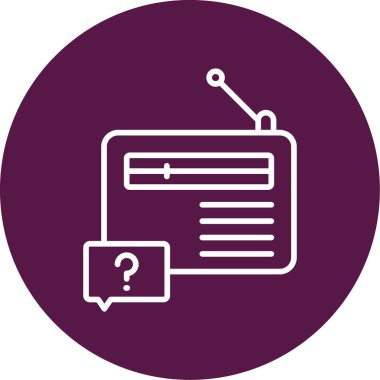 radyo simgesi vektör illüstrasyonu 