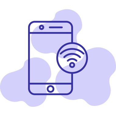 wifi vektör simgesi modern basit illüstrasyon 