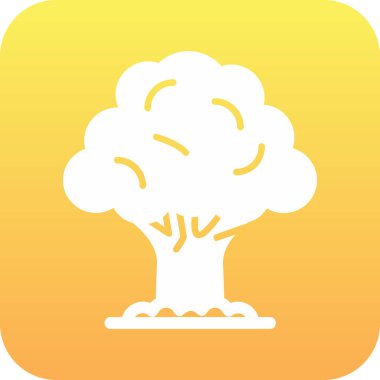 Ağaç. Web simgesi basit illüstrasyon 