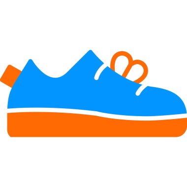 Ayakkabı simgesinin vektör illüstrasyonu