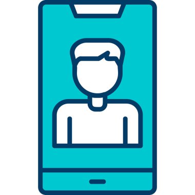 Smartphone web simgesi, vektör çizim 