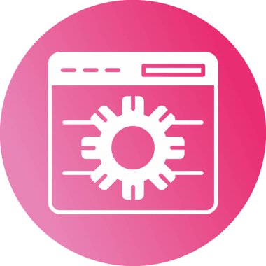 Tarayıcı Notu web simgesi, vektör illüstrasyonu