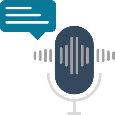 vector illustration of Voice message icon                        