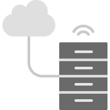 Büyük Veri vektör simgesi, basit illüstrasyon                  