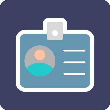 sürücü belgesi simgesi, vektör illüstrasyonu basit tasarım