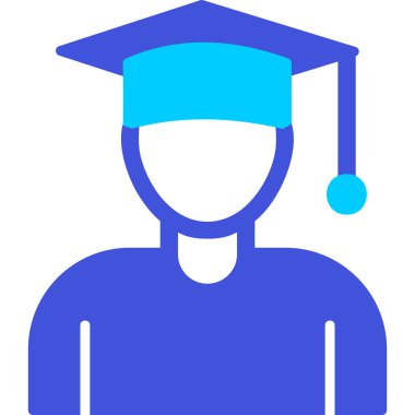 Öğrenci. Web simgesi basit illüstrasyon 