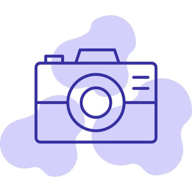 kamera simgesi vektör illüstrasyonu 