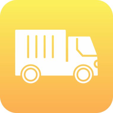 kamyon simgesi, vektör illüstrasyon tasarımı 