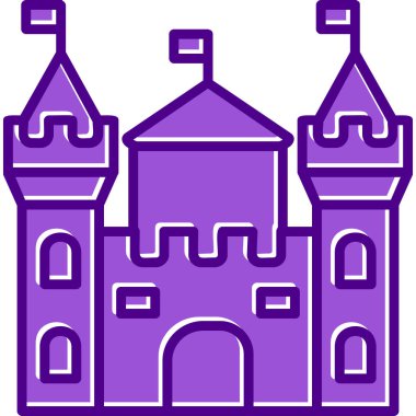 Castle vektör resimleme tasarımı