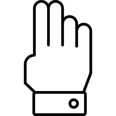 Parmaklıklar Simge Basit Vektör İllüstrasyonu