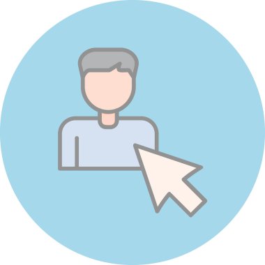 Seçili web simgesi vektör illüstrasyonu