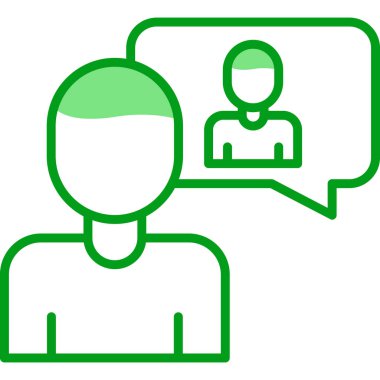 öz farkındalık simgesi, vektör illüstrasyonu basit tasarım