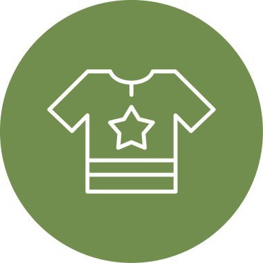 Gömlek simgesi, vektör illüstrasyonu basit tasarım