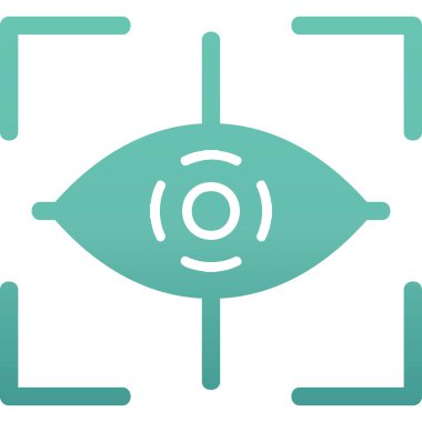 Göz. Web simgesi basit illüstrasyon