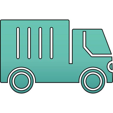 kamyon simgesi, vektör illüstrasyon tasarımı 