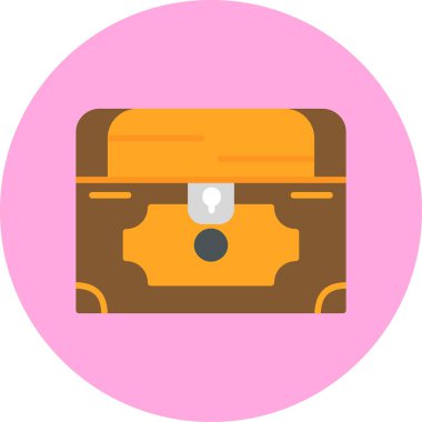 Göğüs simgesi, vektör illüstrasyonu basit tasarım