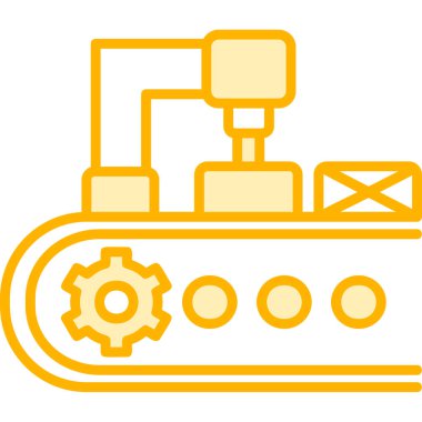 Modern taşıyıcı simgesinin vektör illüstrasyonu