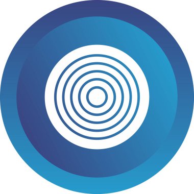 Bir çember simgesinin vektör illüstrasyonu 