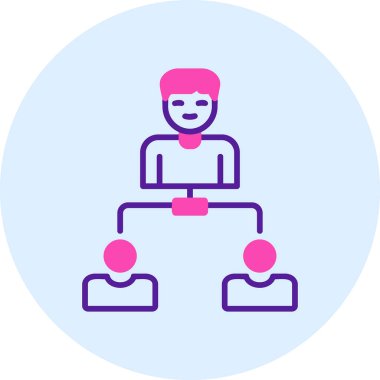 Hiyerarşi web simgesi basit illüstrasyon