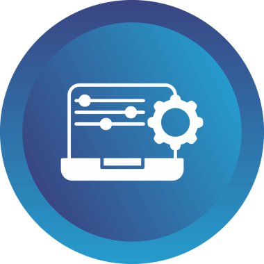 Simgeyi ayarlamanın vektör illüstrasyonu 